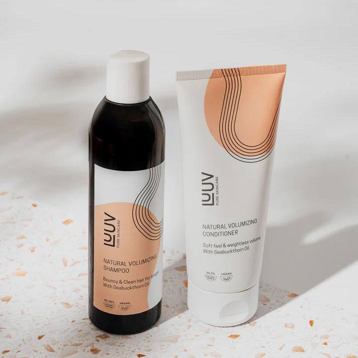 Naturlig havtorn-schampo och balsam